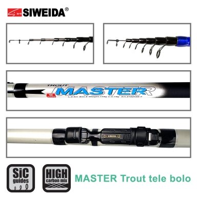 Meškerė Siweida MASTER Trout tele trumpakotis 4.50m