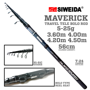 Meškerė Siweida MAVERICK trumpakotis 4.00m 5-25g