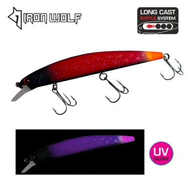Vobleris Iron Wolf „DOMUS” F 130mm 0.8-2.0m 21.4g MB4
