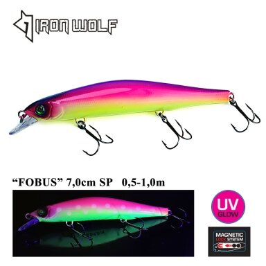 Vobleris Iron Wolf „FOBUS” SP 110mm 0.5-1.0m 17g Q