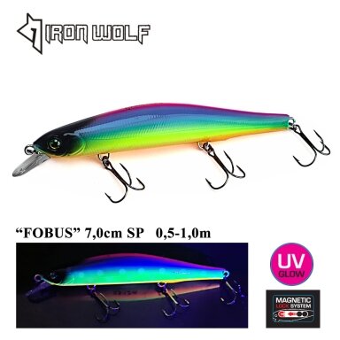 Vobleris Iron Wolf „FOBUS” SP 110mm 0.5-1.0m 17g U