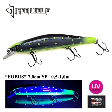 Vobleris Iron Wolf „FOBUS” SP 110mm 0.5-1.0m 17g V