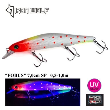 Vobleris Iron Wolf „FOBUS” SP 110mm 0.5-1.0m 17g X