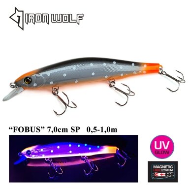 Vobleris Iron Wolf „FOBUS” SP 110mm 0.5-1.0m 17g Z