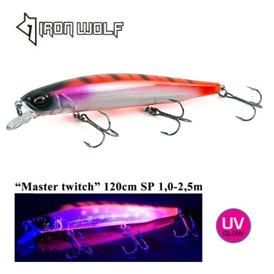 Vobleris Iron Wolf „Master twich” SP 120mm 1.0-2.5m 20.2g R