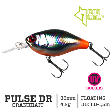 Vobleris Iron Wolf „PULSE DR” 38mm 1.0-1.5m 4.2g ET98 Vobleris Iron Wolf „PULSE DR” 38mm 1.0-1.5m 4.2g ET98