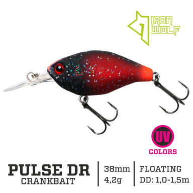 Vobleris Iron Wolf „PULSE DR” 38mm 1.0-1.5m 4.2g MB49 Vobleris Iron Wolf „PULSE DR” 38mm 1.0-1.5m 4.2g MB49
