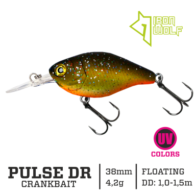 Vobleris Iron Wolf „PULSE DR” 38mm 1.0-1.5m 4.2g MB6 Vobleris Iron Wolf „PULSE DR” 38mm 1.0-1.5m 4.2g MB6