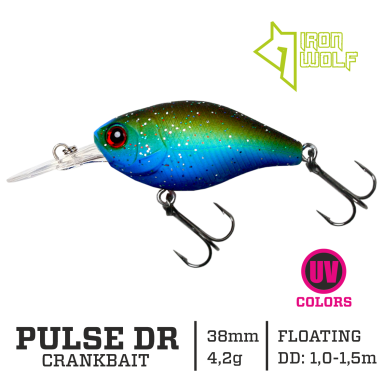 Vobleris Iron Wolf „PULSE DR” 38mm 1.0-1.5m 4.2g MB62 Vobleris Iron Wolf „PULSE DR” 38mm 1.0-1.5m 4.2g MB62