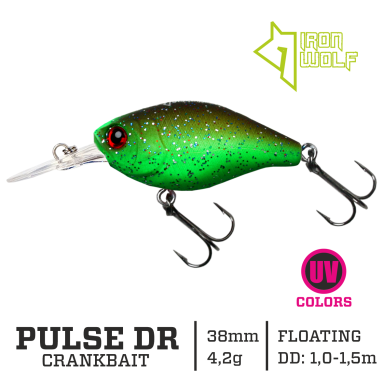 Vobleris Iron Wolf „PULSE DR” 38mm 1.0-1.5m 4.2g MB65 Vobleris Iron Wolf „PULSE DR” 38mm 1.0-1.5m 4.2g MB65