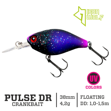 Vobleris Iron Wolf „PULSE DR” 38mm 1.0-1.5m 4.2g MB92 Vobleris Iron Wolf „PULSE DR” 38mm 1.0-1.5m 4.2g MB92