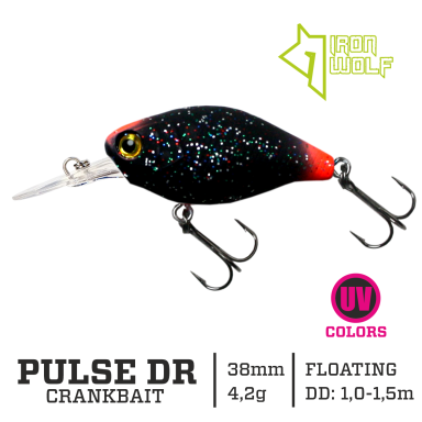 Vobleris Iron Wolf „PULSE DR” 38mm 1.0-1.5m 4.2g MB94 Vobleris Iron Wolf „PULSE DR” 38mm 1.0-1.5m 4.2g MB94