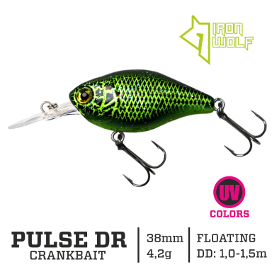 Vobleris Iron Wolf „PULSE DR” 38mm 1.0-1.5m 4.2g U97 Vobleris Iron Wolf „PULSE DR” 38mm 1.0-1.5m 4.2g U97