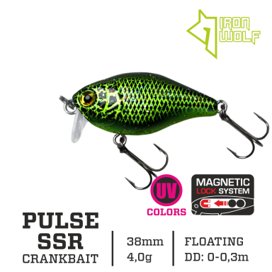 Vobleris Iron Wolf „PULSE SSR” 38mm 0-0.3m 4g U97
