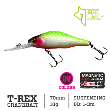 Vobleris Iron Wolf „T-REX” DRSP 70mm 1.0-3.0m 10.0g M05